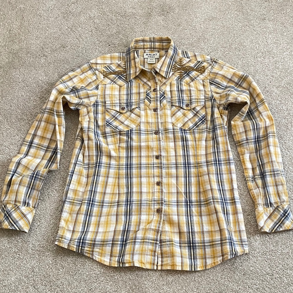 Ariat Plaid Cotton Shirt Size S